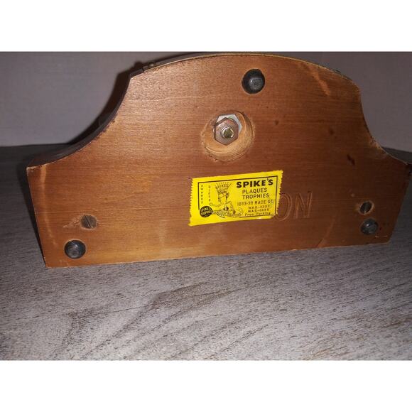 Soccer Coach Trophy Tribute Wooden Mantel Clock - Picture 10 of 10